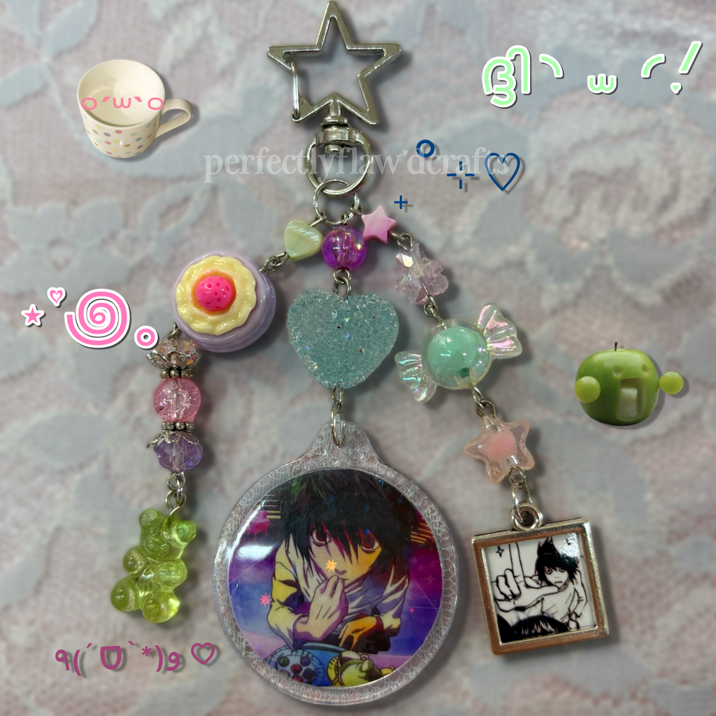 note anime keychain