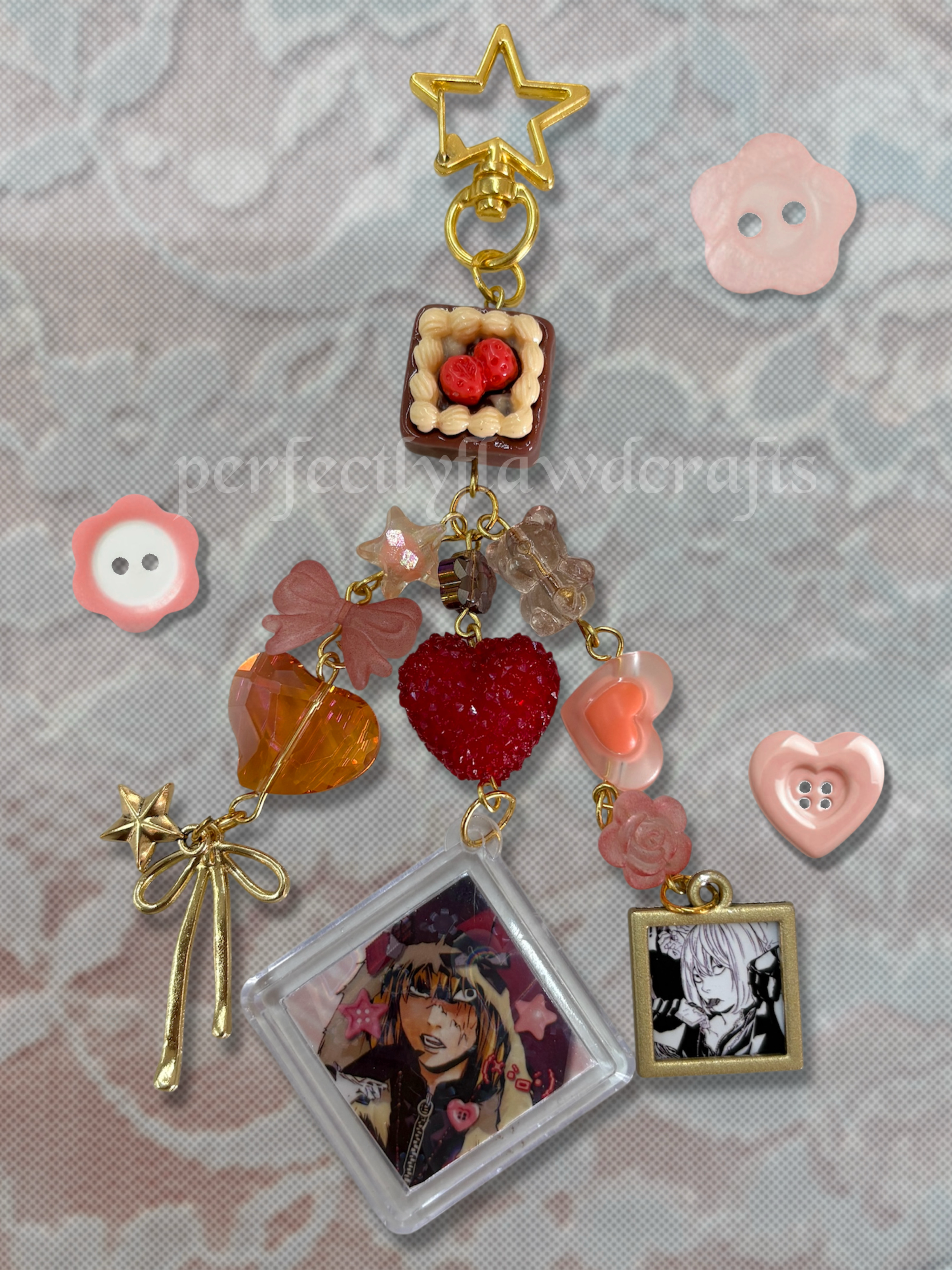 note anime keychains