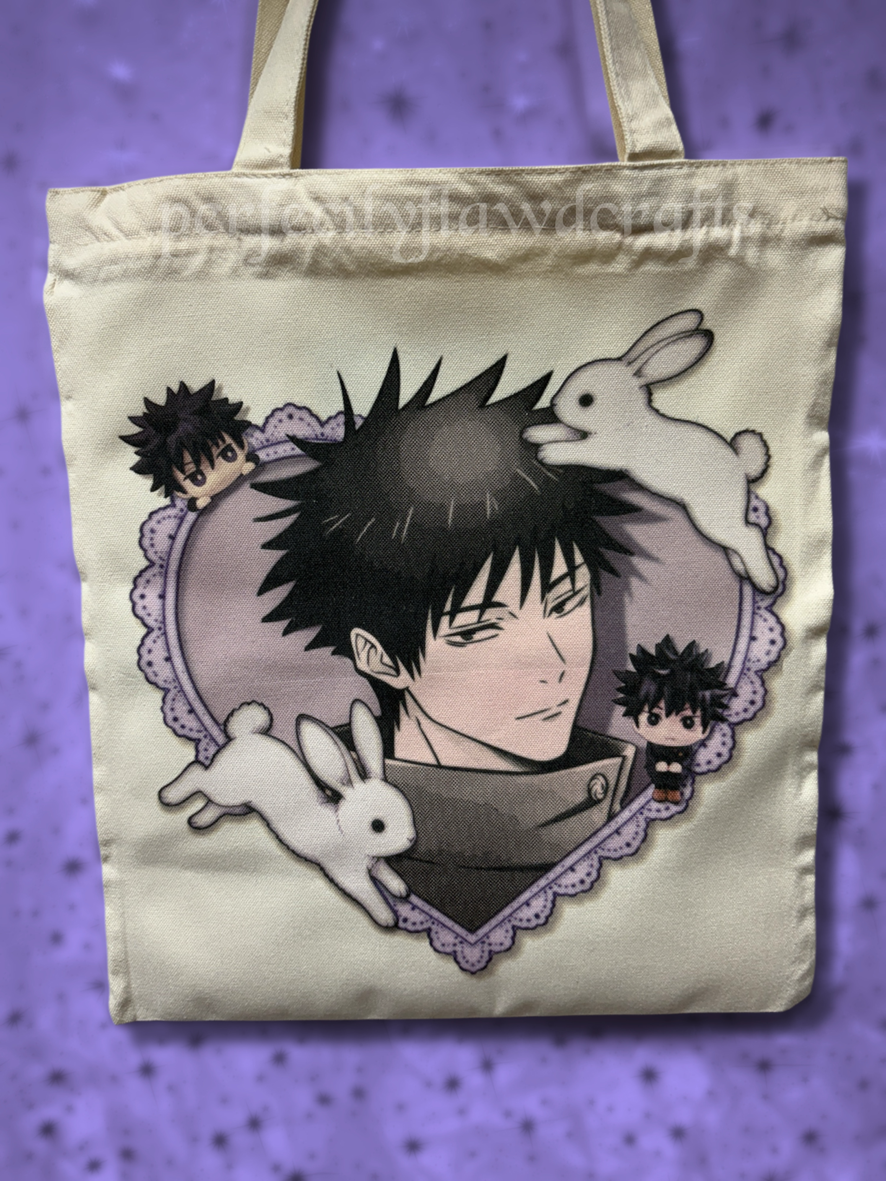 divine dogs sublimated tote bag