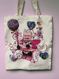 ballerina fairy hero sublimated tote bag
