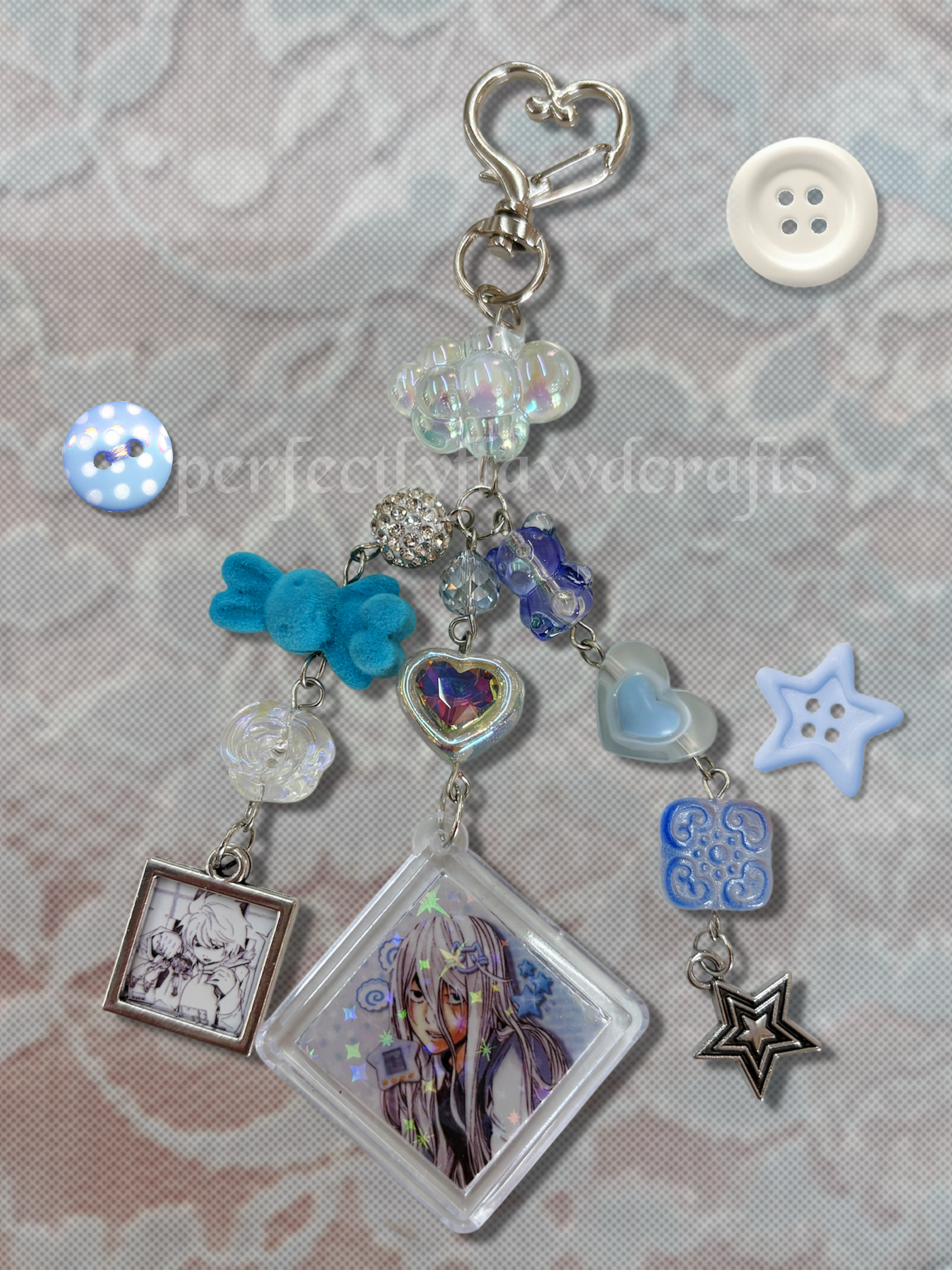 note anime keychains