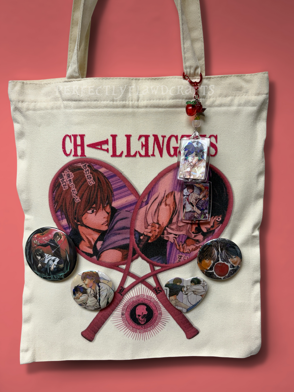 tennis rivals sublimated tote bag