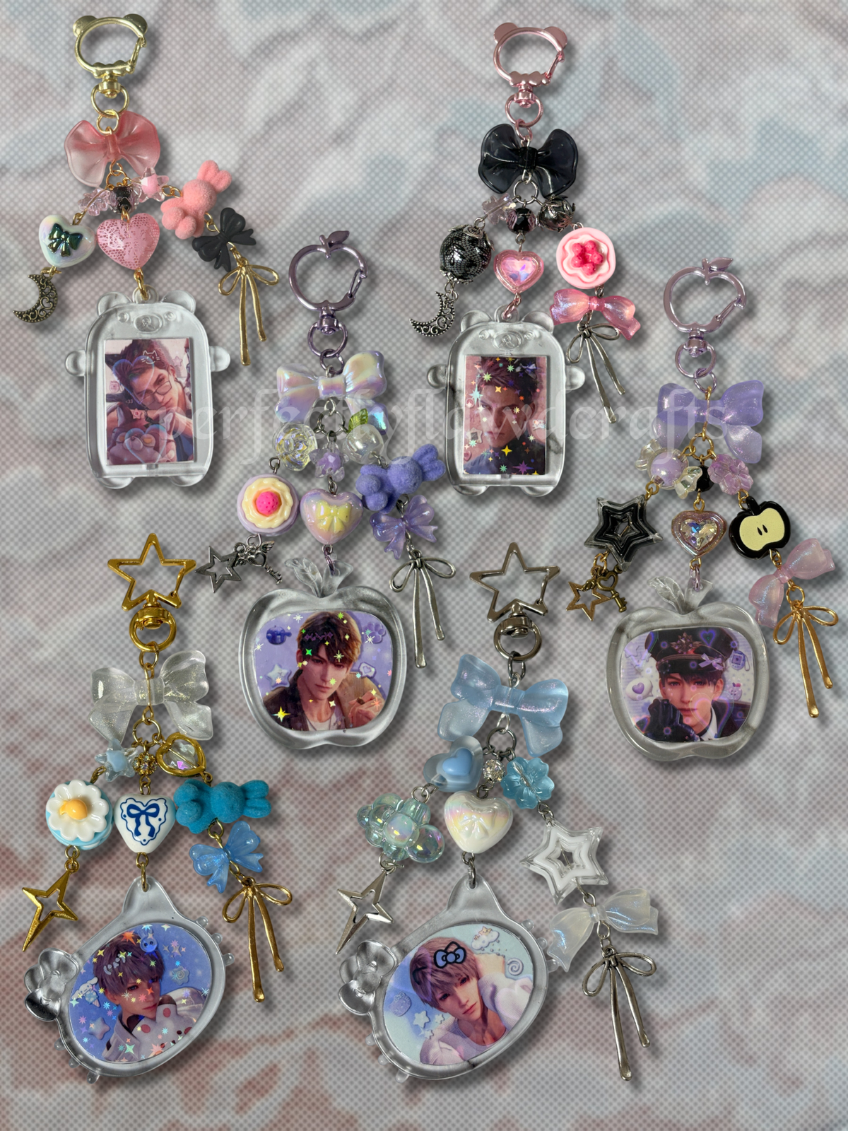 otome love interests keychains