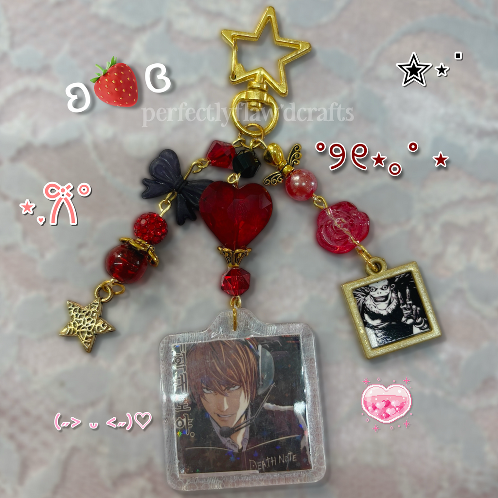 note anime keychain