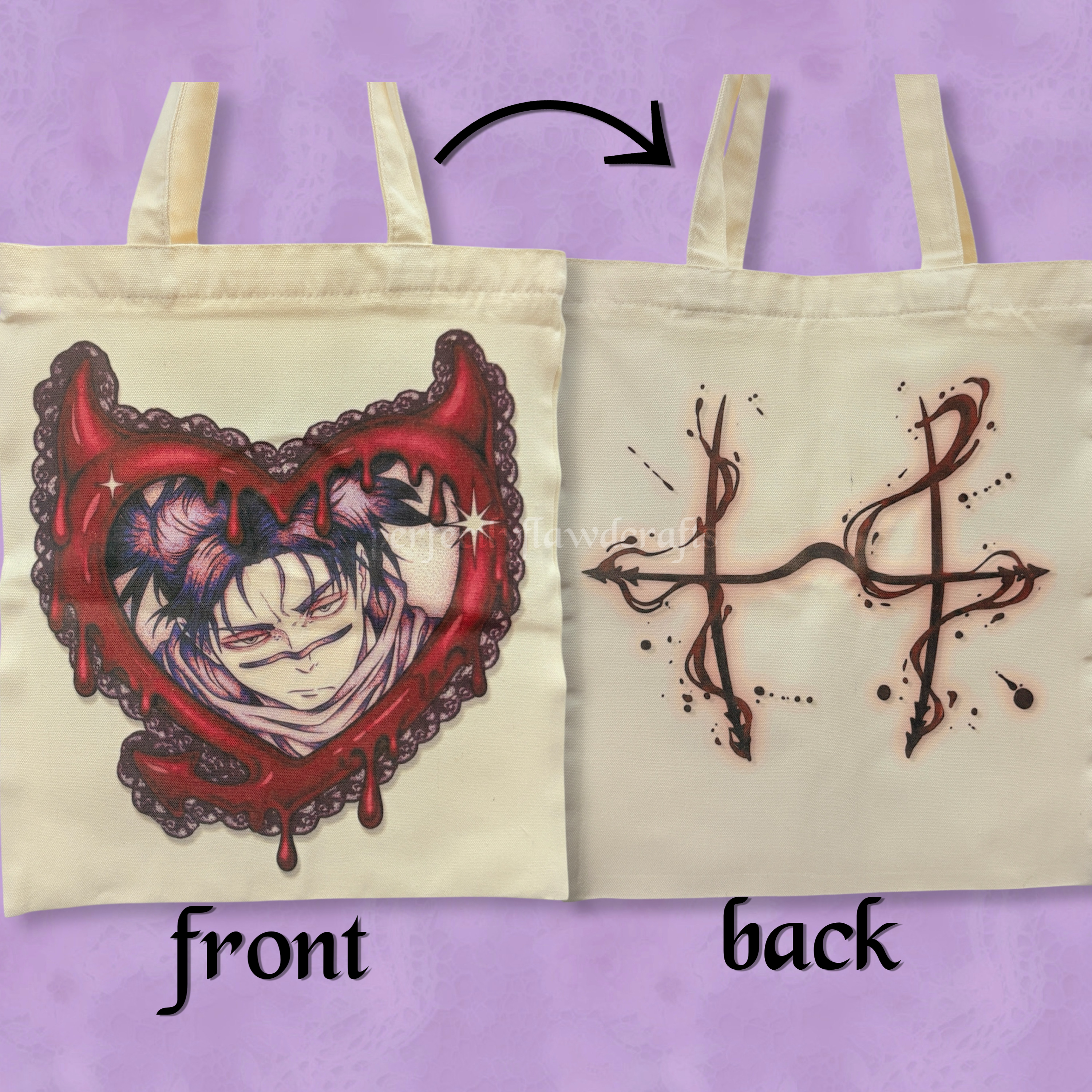 blood manipulation sublimated tote bag