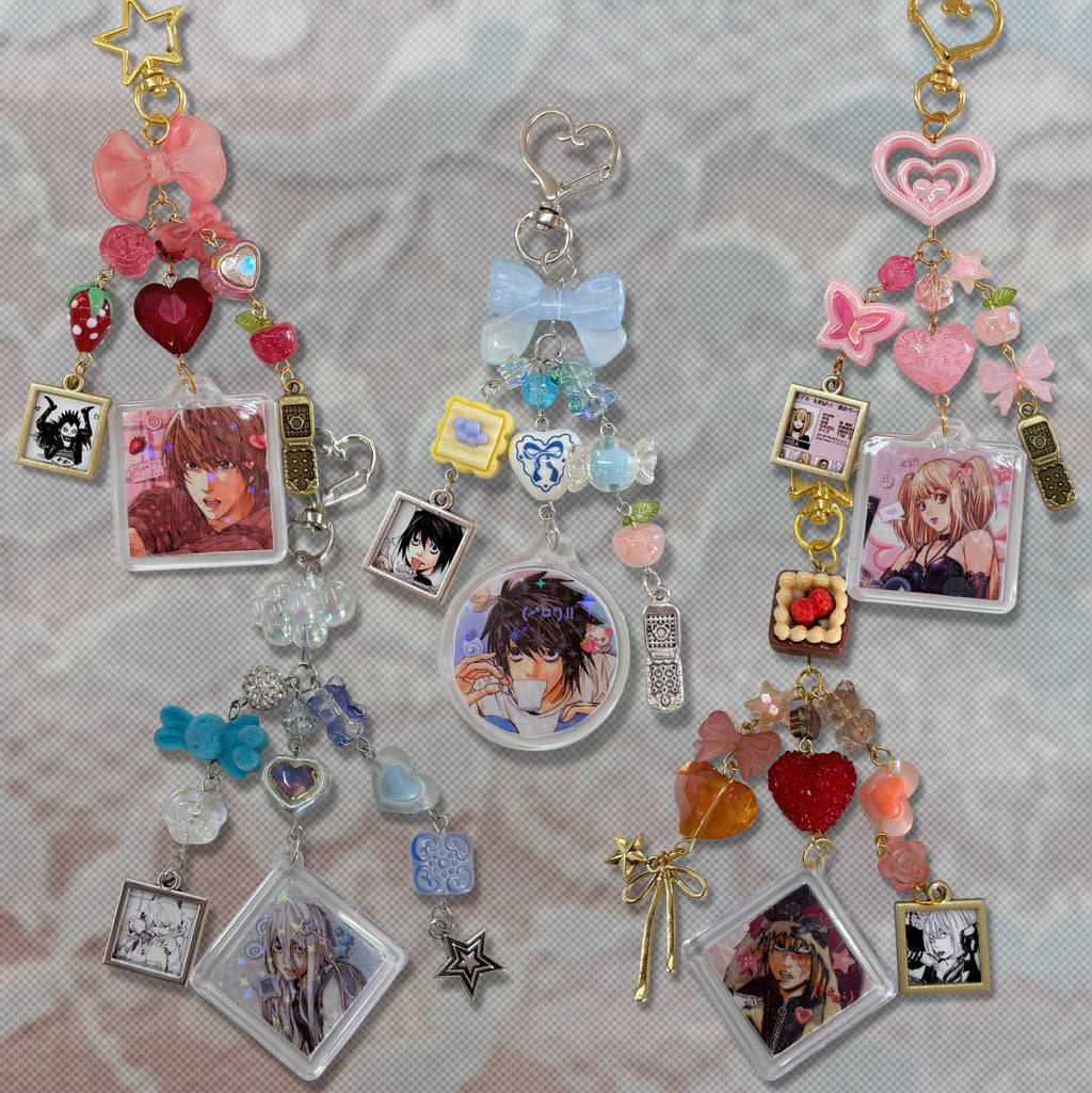note anime keychains
