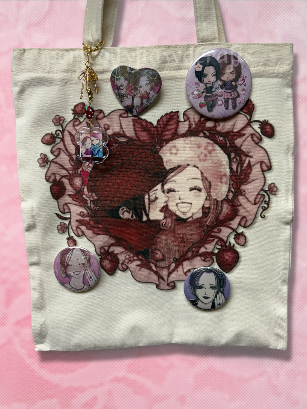roommates sublimated tote bag