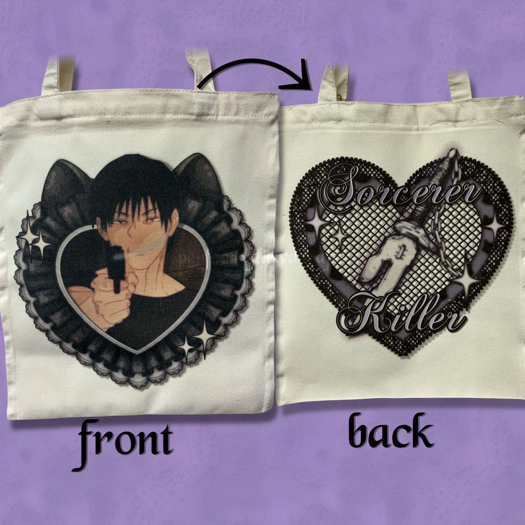 sorcerer killer sublimated tote bag