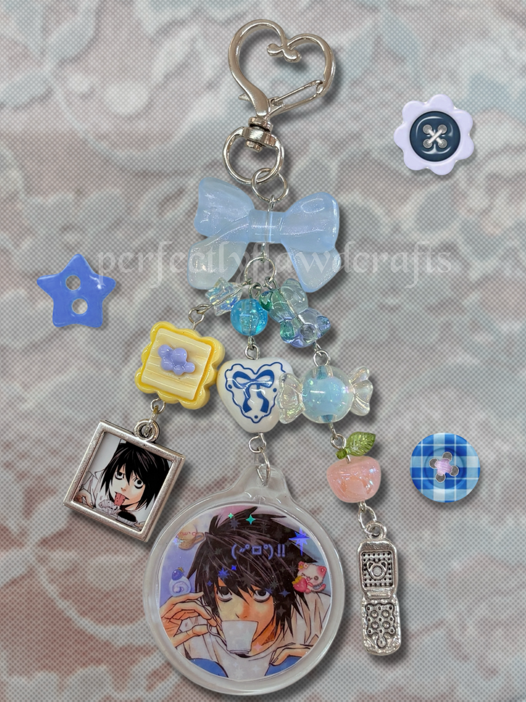 note anime keychains