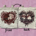 roommates sublimated tote bag