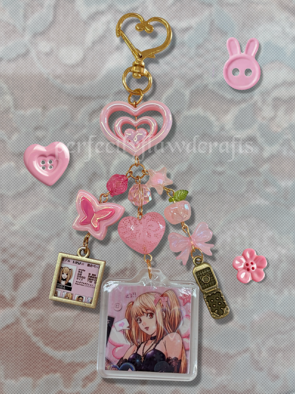 note anime keychains