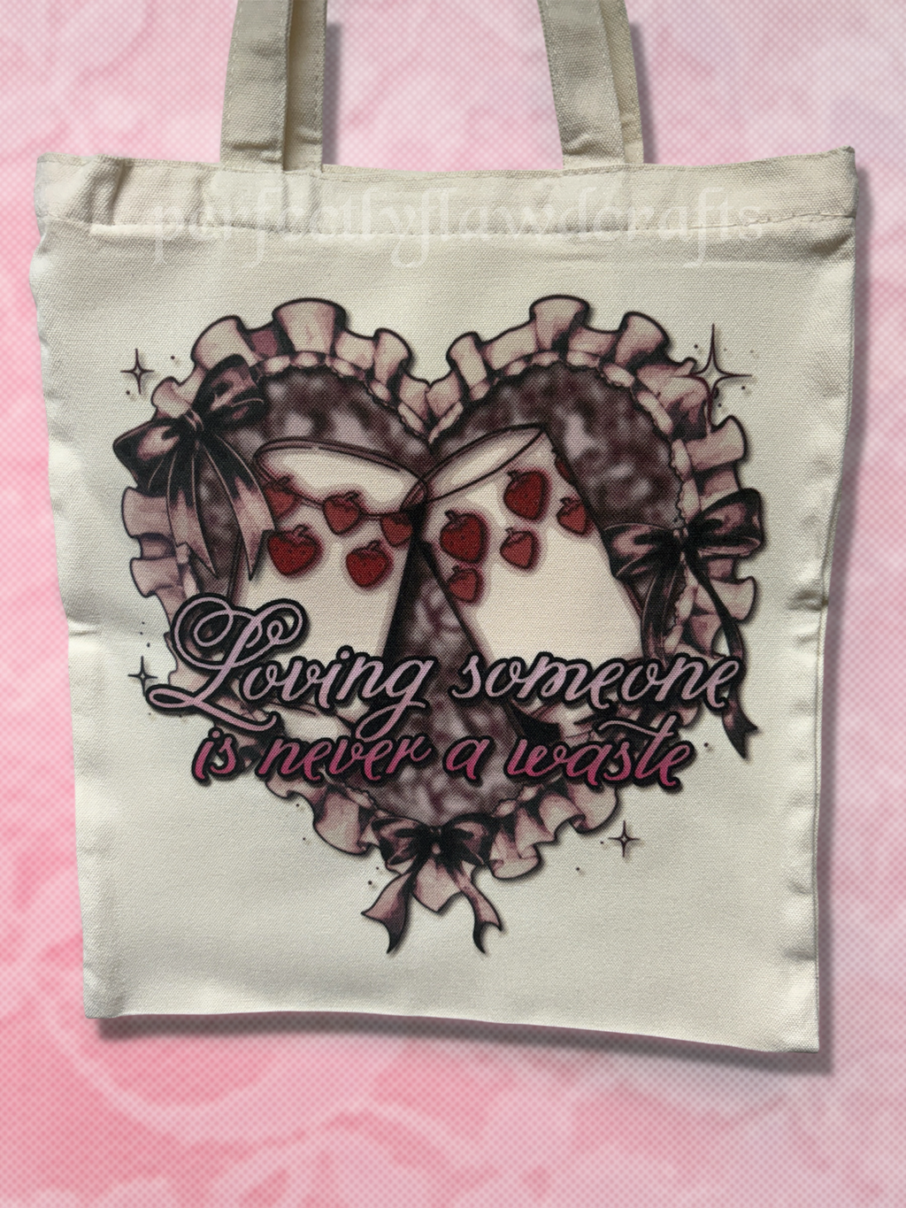roommates sublimated tote bag