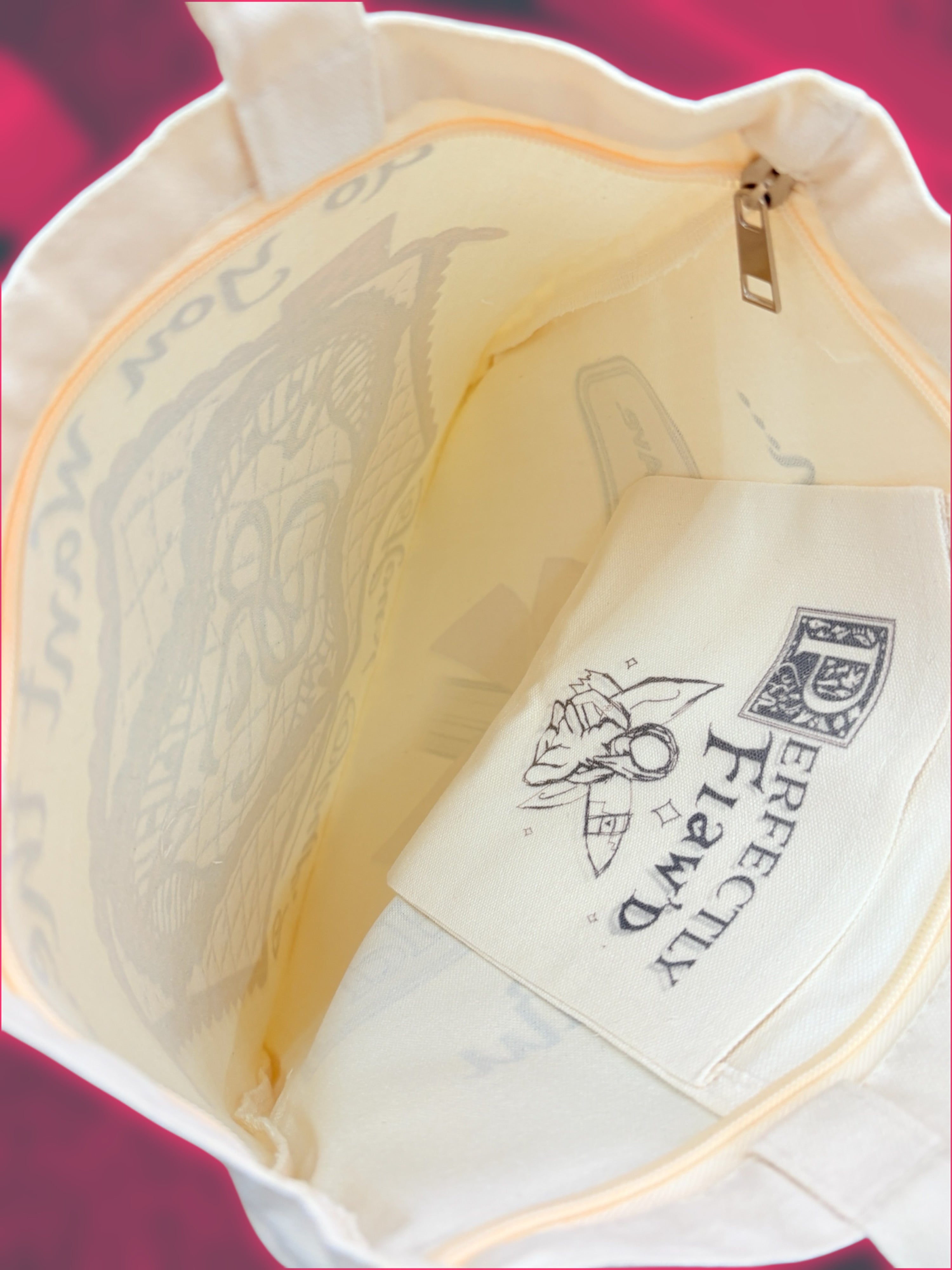 pretty girl avenue sublimated tote bag