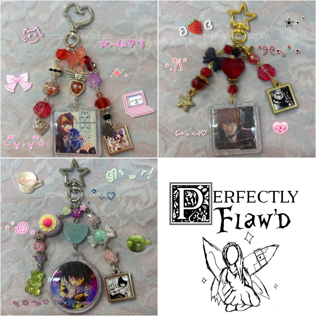 note anime keychain