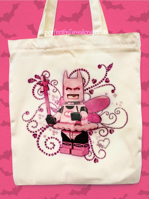 ballerina fairy hero sublimated tote bag