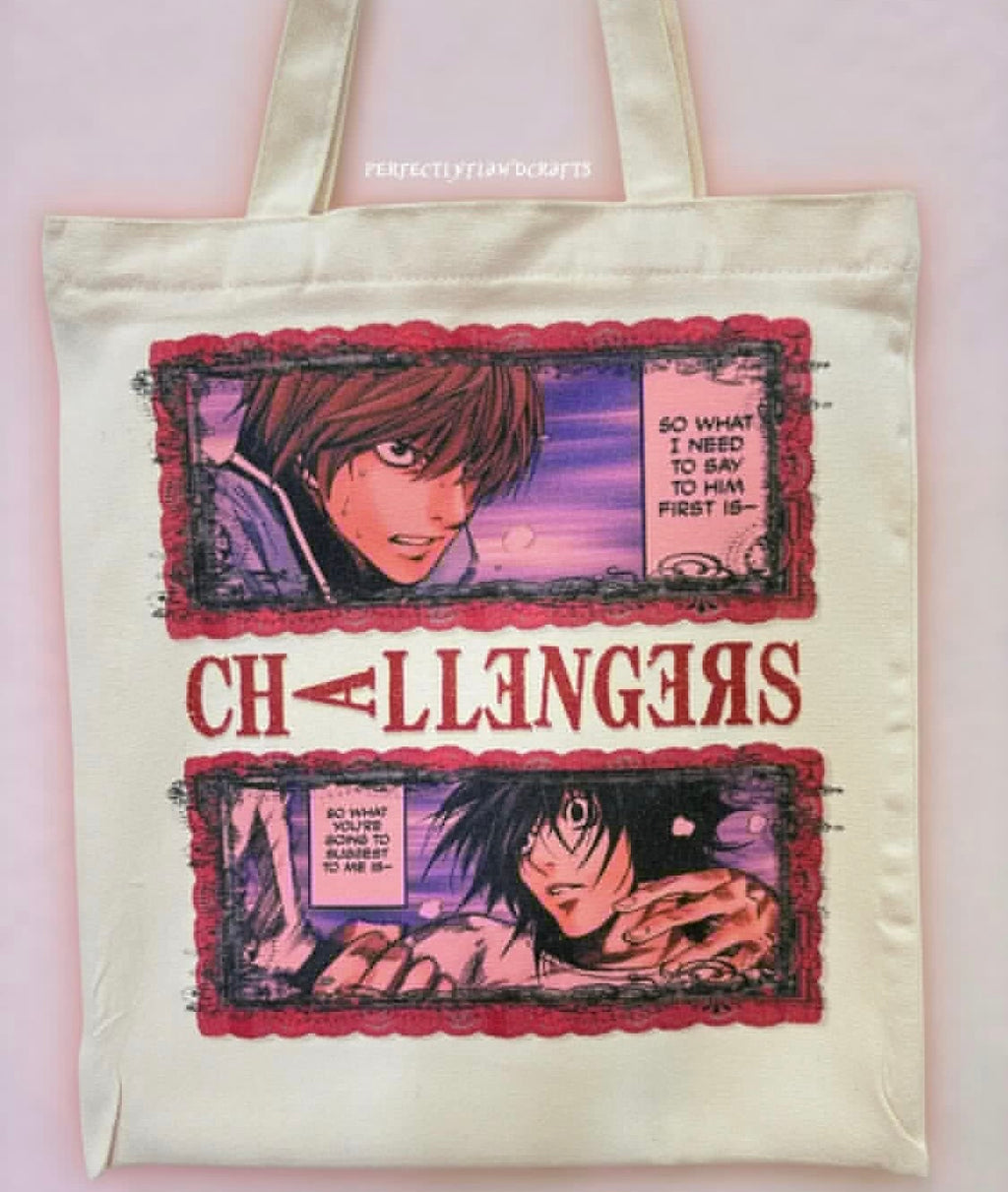 tennis rivals sublimated tote bag