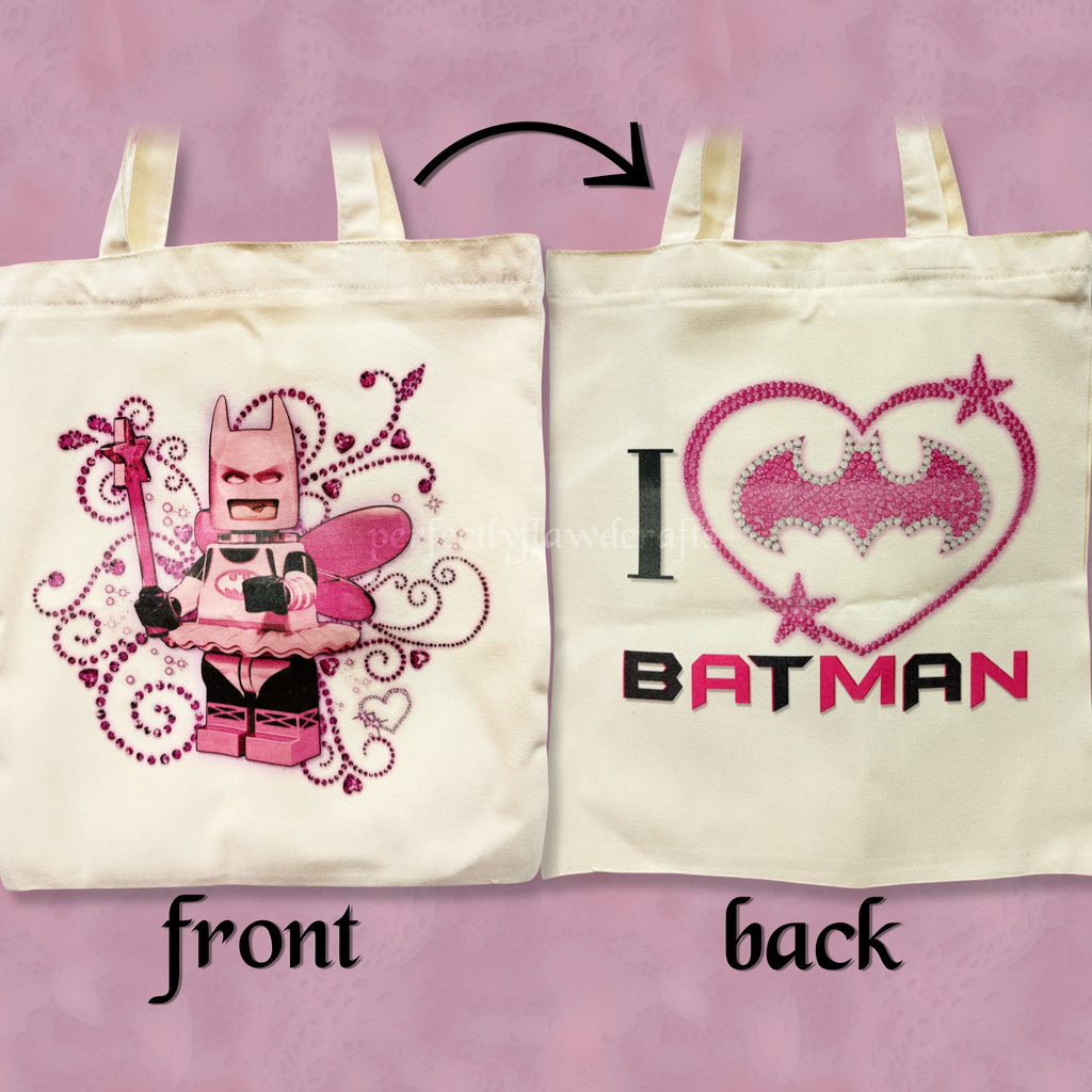 ballerina fairy hero sublimated tote bag