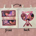 tennis rivals sublimated tote bag