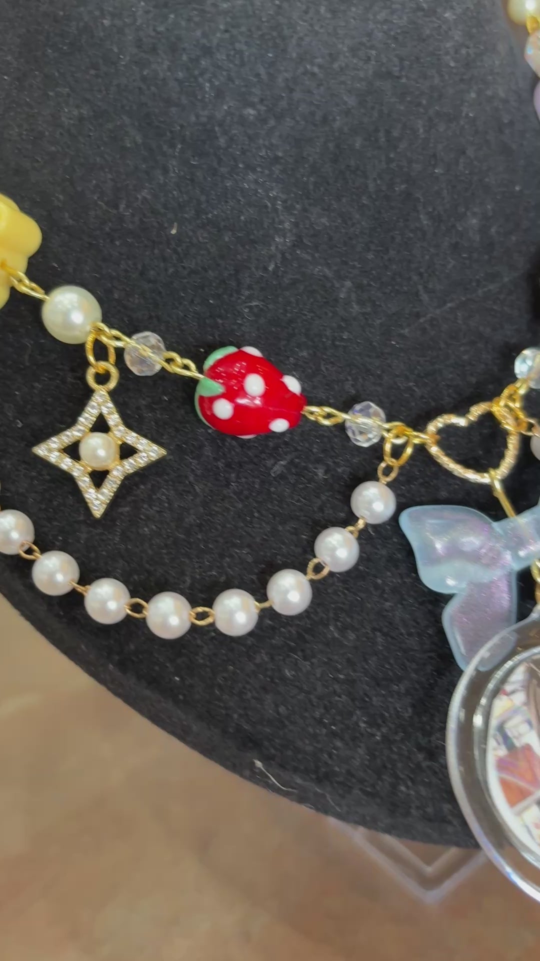 greatest detective gold photo charm necklace